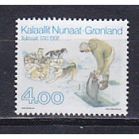 Гренландия, 1991, Рыбная Ловля. Собаки. Марка. № 219