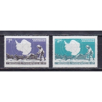 Чили, 1971, 10 лет Антарктическому соглашению. 2 марки. № 769-770