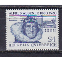 Австрия, 1980, 100 лет Альфреду Вегенеру, физику. Марка. № 1660