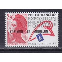 Сен-Пьер и Микелон, 1988, Международная филателистическая выставка в Париже. Марка. № 561