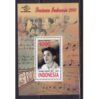 Индонезия, 2000, Чаирил Анвар, поэт. Блок. № 164