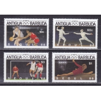 Антигуа и Барбуда, 1987, Олимпиада в Сеуле. 4 марки. № 1020-1023