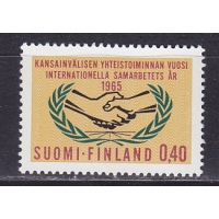Финляндия, 1965, Год международного сотрудничества. Марка. № 597