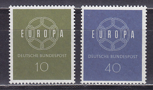 ФРГ, 1959, Европа. 2 марки. № 320-321