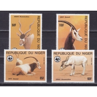 Нигер, 1985, WWF. Антилопы. 4 марки. № 941-944