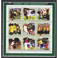 Гвинея-Бисау, 2001, Олимпиада в Сиднее. Футбол. Призеры. Малый лист. №1306-1314