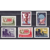 СССР, 1961, Конгресс профсоюзов. 6 марок. № 2633-2638