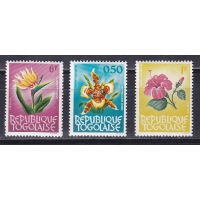Того, 1964, Стандарт. Цветы. 3 марки. № 385-386, 391