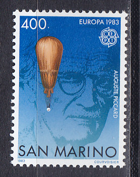 Сан-Марино, 1983, Европа. Воздушный шар. Марка. № 1278