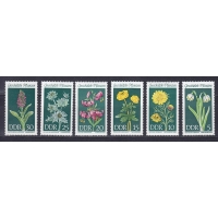 ГДР, 1969, Цветы. 6 марок. № 1456-1461