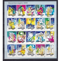 Нидерланды, 2000, Новогодние марки на фольге. Лист