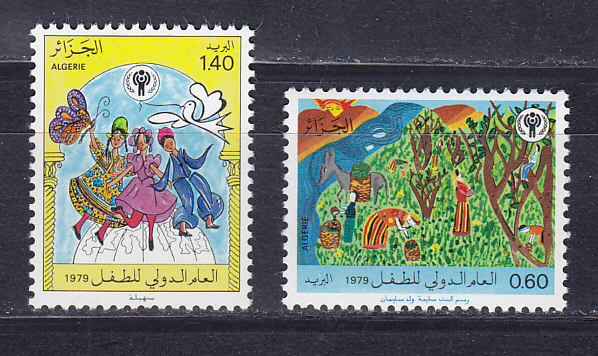 Алжир,1979, Международный год ребенка. 2 марки. № 742-743