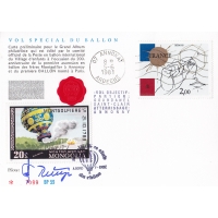 Монголия, Франция, 1981, Почтовая карточка доставленная воздушной почтой