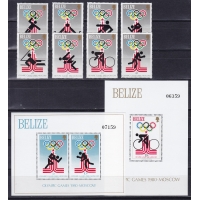 Белиз, 1979, Олимпиада в Москве. 8 марок и 2 блока. № 432-439, № 10,11