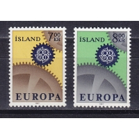 Исландия, 1967, Европа. 2 марки. № 409-410