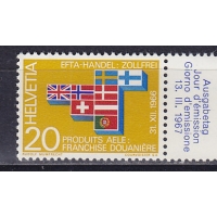 Швейцария, 1967, Европейская ассоциация свободной торговли. Марка. № 852