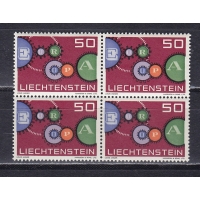 Лихтенштейн, 1961, Европа. Квартблок. № 414