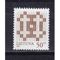 Литва, 1998, Стандарт. Двойной крест. Марка. № 648 II