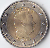 Монако, 2011, Альберт II. 2 евро