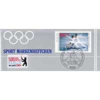 Западный Берлин, 1988, Берлин-претендент на проведение Олимпийских игр 2000 года. Буклет. 6 марок № 802 и сувенирный блок