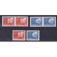 Швеция, 1964, Лауреаты Нобелевской премии 1904 года. 6 марок. № 529-530