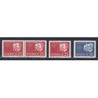 Швеция, 1962, Лауреаты Нобелевской премии 1902 года. 4 марки. № 500-501