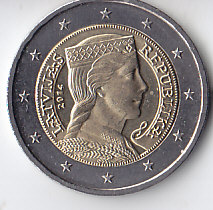 Латвия, 2014, Курсовая. 2 евро
