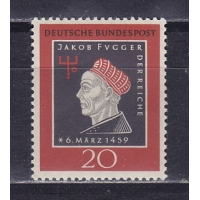 ФРГ, 1959, Якоб Фуггер-купец. Марка. № 307