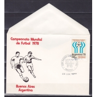 Аргентина, 1977, ЧМ по футболу. Буэнос Айрес. Конверт с гашением