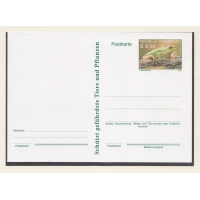 Австрия, 1990, Лягушка. Карточка с оригинальной маркой