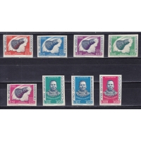 Парагвай, 1963, Проект Меркурий. 8 марок без зубцов. № 1241-1248