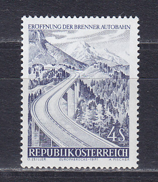 Австрия, 1971, Автобан. Марка. № 1372