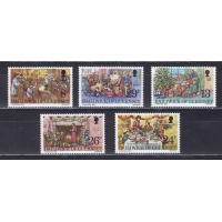 Гернси, 1982, Рождество. 5 марок. № 255-259