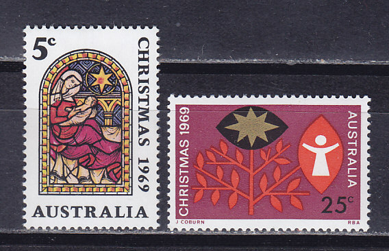Австралия, 1969, Рождество. 2 марки. № 422-423