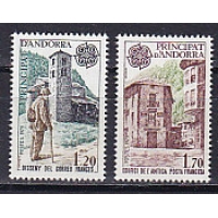 Андорра (Фр.), 1979, Европа, История почты. 2 марки. № 297-298