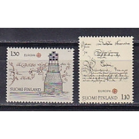 Финляндия, 1979, Европа, История почты. 2 марки. № 842-843