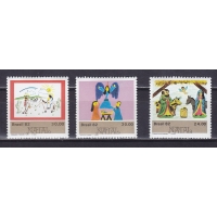 Бразилия, 1982, Рождество. 3 марки. № 1933, 1935-1936