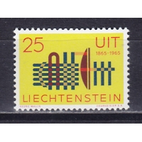 Лихтенштейн, 1965, 100 лет Международному союзу электросвязи. Марка. № 458