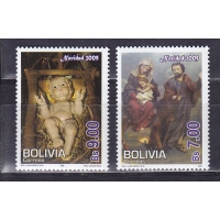 Боливия, 2009, Рождество. 2 марки. № 1796-1797