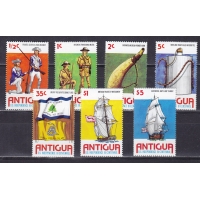 Антигуа, 1976, 200 лет США. 7 марок. № 417-423