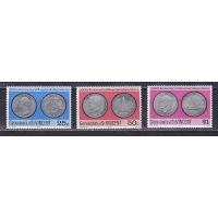 Гренадины Сен Винсент, 1976, 200 лет США. 3 марки. № 80-82