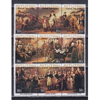 Аитутаки, 1976, 200 лет США. 9 марок. № 181-189