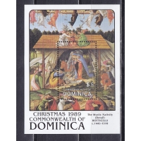 Доминика, 1989, Боттичелли. Рождество. блок. № 160