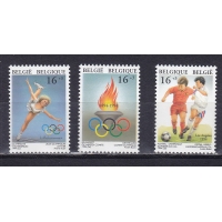 Бельгия, 1994, Спортивные события года. 3 марки. № 2591-2593
