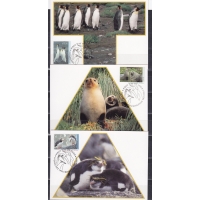 Австралийские Антарктические Территории, 1993, Морской Леопард, Пингвины. 3 картмаксимума