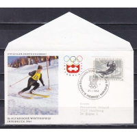 Austria, 1964, 61 session of the IOC. Grenoble-the capital of the 1968 Olympics. Envelope (II)