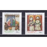 Сальвадор, 1989, Рождество. Святое семейство. 2 марки. № 1775-1776