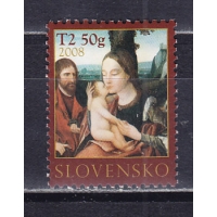 Словакия, 2008, Фламандская живопись. Рождество. Марка. № 592