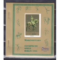 ФРГ, 2000, 10 блоков в буклете. Репринт неизданных почтовых марок 1916 к Олимпийским играм. Буклет