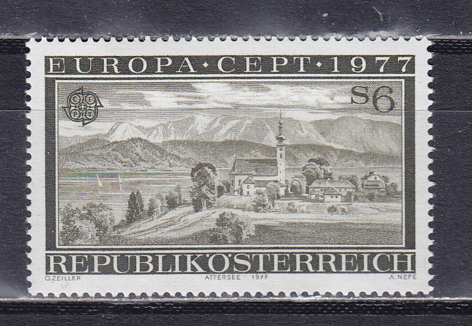 Австрия, 1977, Европа. Ландшафты. Марка. № 1553